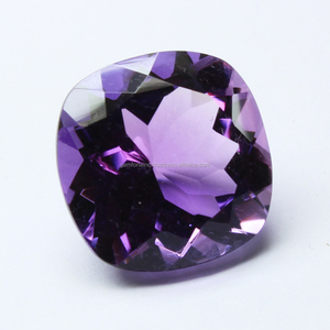 Natural Amethyst <b>Cushion</b> Cut Faceted Quartz Gemstones 5x5mm for Jewelry Making - Third Party Appraisal, Indian Origin, Wholesale - Product Image 5