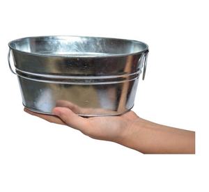 <b>Small</b> Galvanized Metal Party Beverage Tub Set of Three Wholesaler Manufacturer factory direct sale - Product Image 3