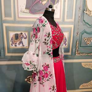 Heavy Exclusive Indian Georgette Lehenga Choli con blusa fiesta desgaste boda último estilo Bollywood lahenga choli con dupatta - Product Image 2