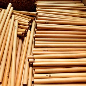 Meilleure vente 2025 pailles en bambou pailles jetables en bambou biologique Natura biodergradable pailles à boire en bambou avec logo prix bon marché - Product Image 5