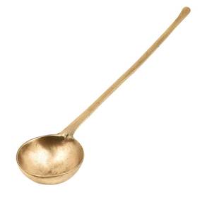 Cuillère en laiton, cadeau de fête, couverts en laiton doré, cuillère, fourchettes avec poignée en laiton en forme de lune, taille personnalisée - Product Image 4