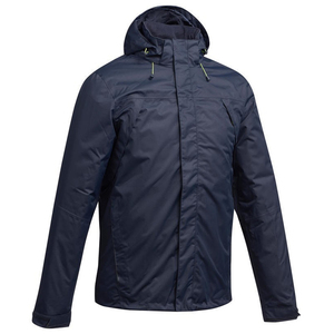 RR020-O poliéster/PVC con capucha de seguridad ajustable capa de lluvia con cinta reflectante - Product Image 1