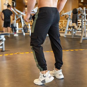 กางเกงคาร์โก้ขายาวสำหรับผู้ชาย,กางเกงยิมแบบลำลองมีกระเป๋า - Product Image 5