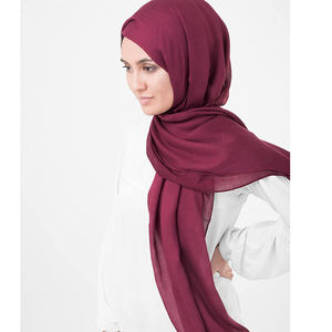 Châles islamiques de haute qualité pour femmes, bandeau musulman, en mousseline de soie, vente en gros, - Product Image 3