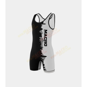 Ropa Deportiva con Estampado por Sublimación Personalizado, Traje de Halterofilia, Singlet de Lucha Libre, Camuflaje, Embalaje Personalizado, para Hombres Adultos, 5-7 Días - Product Image 5