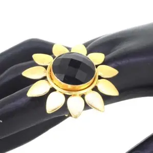 BLACK PEARL BOLLYWOOD STYLE LATEST DESIGN FINGER RING