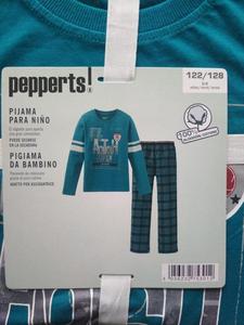 Lot de stock du Bangladesh : Ensemble de pyjamas pour garçons avec t-shirts à manches longues et col rond 100 % coton et pantalons à taille élastique, avec étiquettes de marque originales - Product Image 4