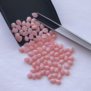 6mm 8mm Natural Pink <b>Opal</b> Smooth Pear Loose Cabochon Gemstones for Jewelry Making Necklace <b>Earring</b> Ring Pendant Online Alibaba - Product Image 2