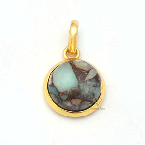 Amazonita cobre 925 colgante de plata esterlina hecho a mano piedra preciosa plata sólida colgante minimalista princesa colgante de piedras preciosas naturales - Product Image 2