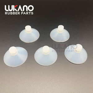 Ventosa de silicone resistente a alta temperatura transparente, almofada de sucção à vácuo de borracha - Product Image 1