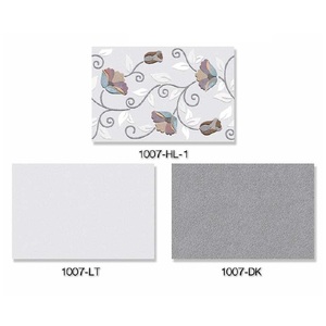 Azulejos de cerámica de color gris con diseño de flores modernas, 30x45cm - Product Image 1