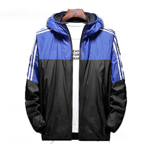 Vestes coupe-vent bicolores légères pour hommes, coupe-vent imperméable, veste d'extérieur à fermeture éclair de haute qualité, veste de sport pour la neige - Product Image 5