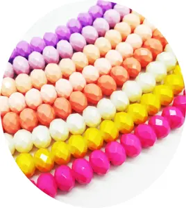 Accesorios de cuentas multicolor, joyería de moda, cadena de cuentas de 7 pulgadas