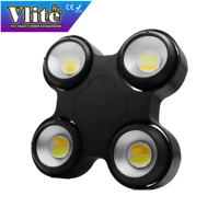 Projecteurs LED étanches IP65 blancs à 4 yeux 100W, version Blinder-C, angle de faisceau 60°, contrôle DMX512