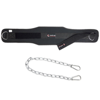Ceinture de musculation avec chaîne détachable en néoprène et nylon, unisexe, personnalisable
