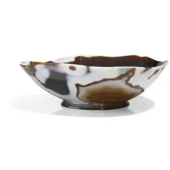 Bol en Agate noire, de haute qualité, pour dame, service personnalisé, pièces faites à la main de notre nature nature et croyance