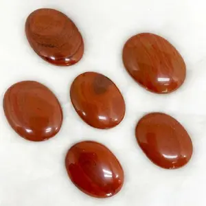 wholesale cheap factory price healing stone gemstone red jasper bulk crystals healing stones palm stones at factory price