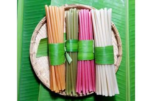 หลอดดูดน้ำกินได้ - หลอดดูดน้ำข้าวเวียดนามหลากสีธรรมชาติ ขายส่ง - ส่งออกทั่วโลก - Product Image 4
