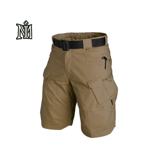 Summer New Plaid Tactical Board Shorts Hommes Jogger Coton/Polyester Casual Loose Quick Dry Eco-Friendly Plain Dyed - Product Image 1