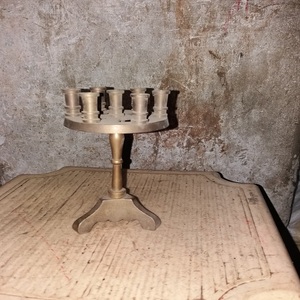 Portavelas religioso de latón macizo Menorah antiguo, calidad superior, precio bajo - Product Image 5