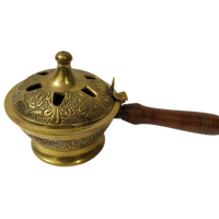 Encensoir Antique en laiton chromé, Bakhoor Lobaan deasarabe