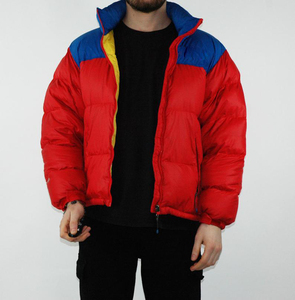 Veste d'hiver rembourrée en polyester noir pour homme, sur mesure OEM. - Product Image 2