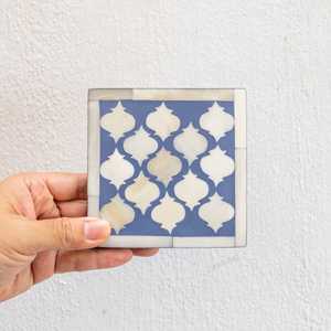 Luxury Mother of Pearl Black & <b>White</b> Tea <b>Coaster</b> Handmade Use Modern Handicrafts Home Use Items Sale - Product Image 6