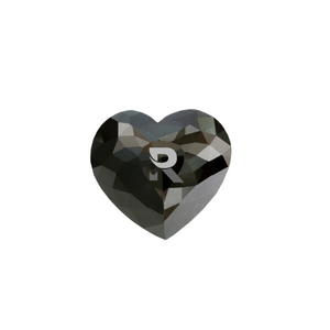 Diamante Negro con forma de corazón, corte de rosa, precio al por mayor - Product Image 2