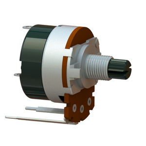 Taiwan Manufacturer of Rotary <b>Potentiometers</b> 24mm Metal and Plastic Shaft Rotary <b>Potentiometer</b>, with switch - Product Image 2