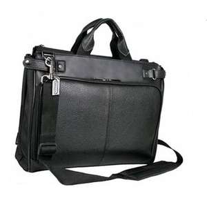 Large Durable Genuine Brown Leather Briefcase Man's Conference <b>Folder</b> <b>Document</b> Business Bag with Large Capacity Laptop Backpack - Product Image 1