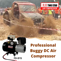 12V haute efficacité résistant aux intempéries Long Cycle de service DC sans huile à bord Air klaxon Piston Mini 4x4 pompe de compresseur d'air sans réservoir