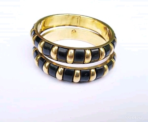 Handmade Designer Metal Diamond Bracelets & <b>Bangles</b> <b>Set</b> Custom Metal <b>Bangles</b> - Product Image 5