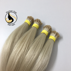 Venta al por mayor, 100% de cutícula completa, doble estiramiento, vietnamita, remy, queratina I/V/U/punta plana, extensión de cabello humano prepegado - Product Image 1