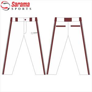 Pantalons de baseball pour hommes Pantalons de baseball de grande taille Pantalons de softball Vente en gros avec design personnalisé, logo et sublimation, - Product Image 3