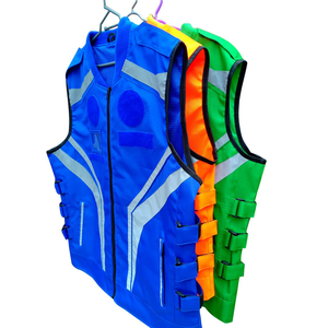 Gilet de sécurité réfléchissant fabriqué en usine, haute visibilité, vert, en maille, sans manches, vêtements de travail pour adultes - Product Image 6