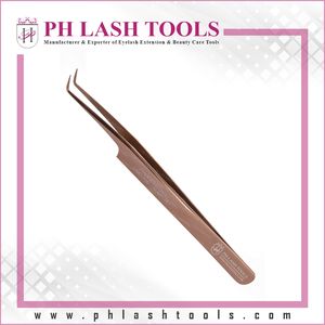 Rose Gold Eyelash Extensionแหนบ,แหนบสำหรับEyelash Extension Pro 6มม.75องศา,แหนบสำหรับEyelash Extension - Product Image 3