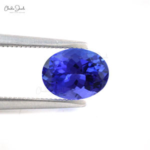 พลอยทรงรีจากแทนซาไนต์ธรรมชาติขนาด7x5มม. สำหรับทำเครื่องประดับอัญมณีแทนซาไนต์แบบหลวม - Product Image 4