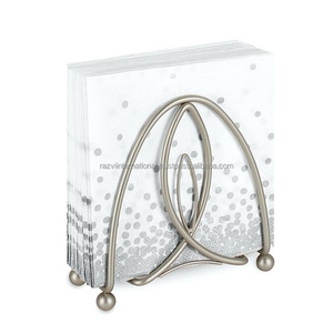 Anneaux de serviette décoratifs en métal de conception de bracelet d'or - Product Image 4