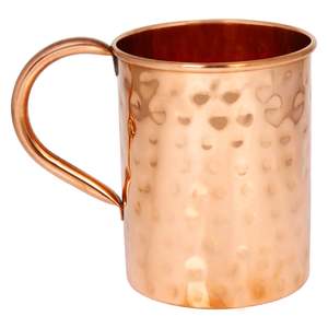 Tazas de Cobre Puro Estilo Vintage Moscow Mule con Asas de Acero Inoxidable con Recubrimiento de Oro Rosa, Taza Clásica para Beber al Mejor Precio - Product Image 1