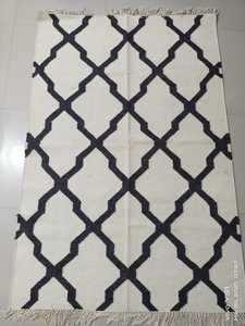 Tapis bohème à rayures 100% doux coton moelleux Shaggy noué à la main tapis tissé de qualité supérieure pour 1 pièce - Product Image 6