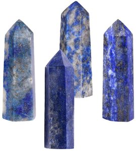 Obelisco de Lapislázuli Natural al por Mayor – Punta de Cristal de Piedra Preciosa Azul Pulida para Decoración del Hogar y Regalos - Product Image 1