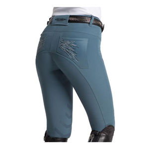 กางเกงขี่ม้าไนลอนหลากสีสำหรับผู้หญิงชุดขี่ม้าสีเต็มที่นั่งสำหรับขี่ม้าตามสั่งขนาด - Product Image 1