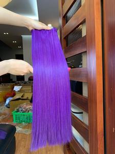 ผมมนุษย์แท้แบบตรงสุดๆสีม่วง100% - Product Image 3