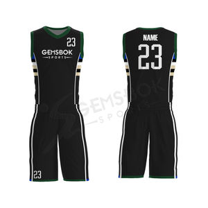 Uniformes de Baloncesto Personalizados al por Mayor de Secado Rápido con Características Anti-UV y Antibacterianas, Cómodos y Transpirables, con Nombre del Equipo - Product Image 1
