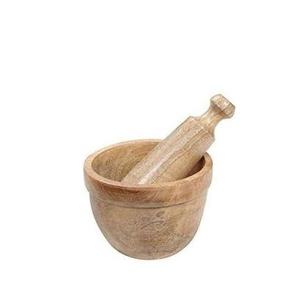 Couleur naturelle en bois, style mortre et paille et meilleur éclairage poli et meilleur usage domestique et cuisine pour boîte à épices - Product Image 1