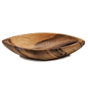Cuenco de servicio de madera de calidad superior de larga duración para el hogar, restaurantes, hoteles, usos al aire libre e interiores para fiestas - Product Image 6