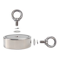 HAOQI — aimant de pêche sous-marine Super puissant de 1000lb, support rond, magnétique en néodyme, 500kg
