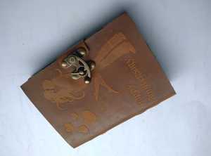 Carnet de notes en cuir personnalisé A5 fait à la main, carnet de notes en cuir rustique fait à la main - Product Image 6