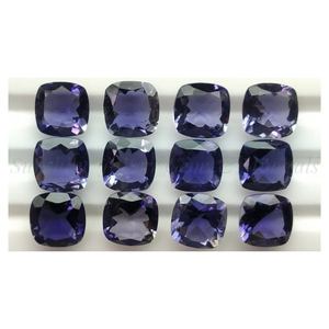 5mm Cushion Cut Natural IOLITE Wholesale Factory Price High Quality Faceted Loose Gemstone Per Piece | NATURAL IOLITE | - Product Image 2