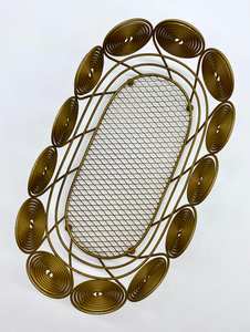 Hamper Basket in Metal with Gold Color Finished Perfect for <b>Festive</b> Party and Wedding <b>Decoration</b> Supplies - Product Image 2